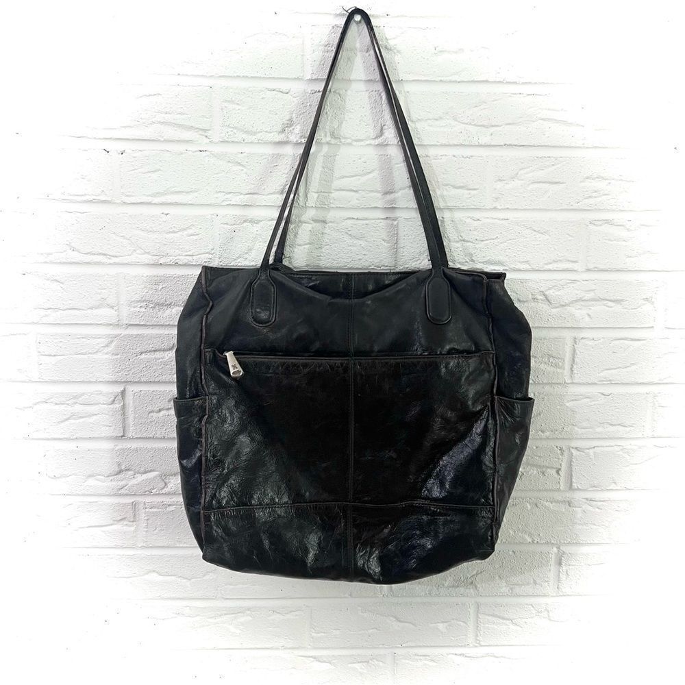 HOBO Black Leather Tote Bag